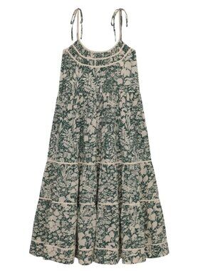 The Great - The Breeze Dress in Palm Leaf Island Floral Size 0
